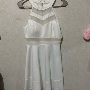 White graduation dress